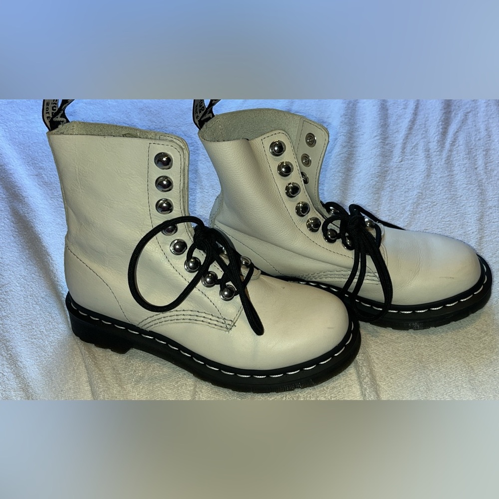 Doc Martens white with white trim